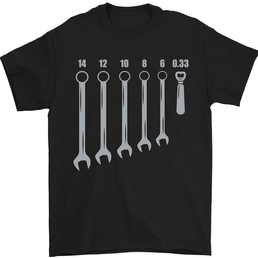 Beer Spanners Funny Mechanic Alcohol DIY Mens T-Shirt 100% Cotton