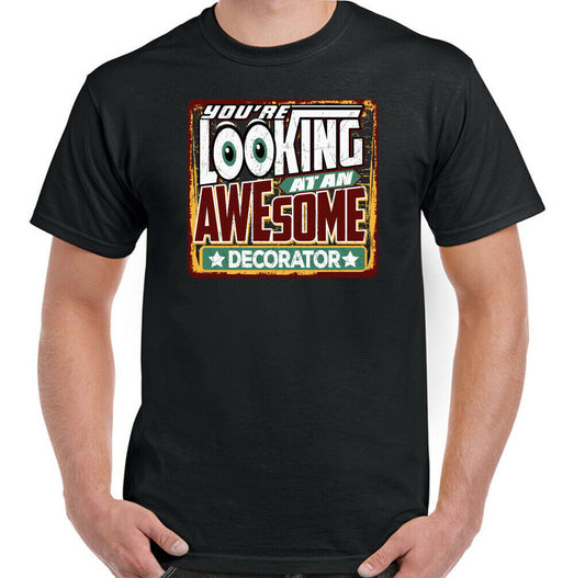 Decorator T-Shirt You're Looking at an Awesome Mens Funny Painter DIY Top